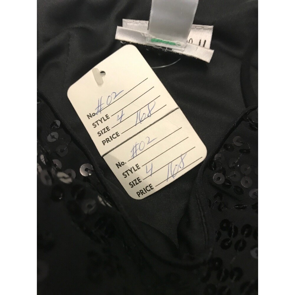 Joseph Ribkoff Women's Tank Top Black Sequin Tank Size 4 NWT $168 - Picture 6 of 6